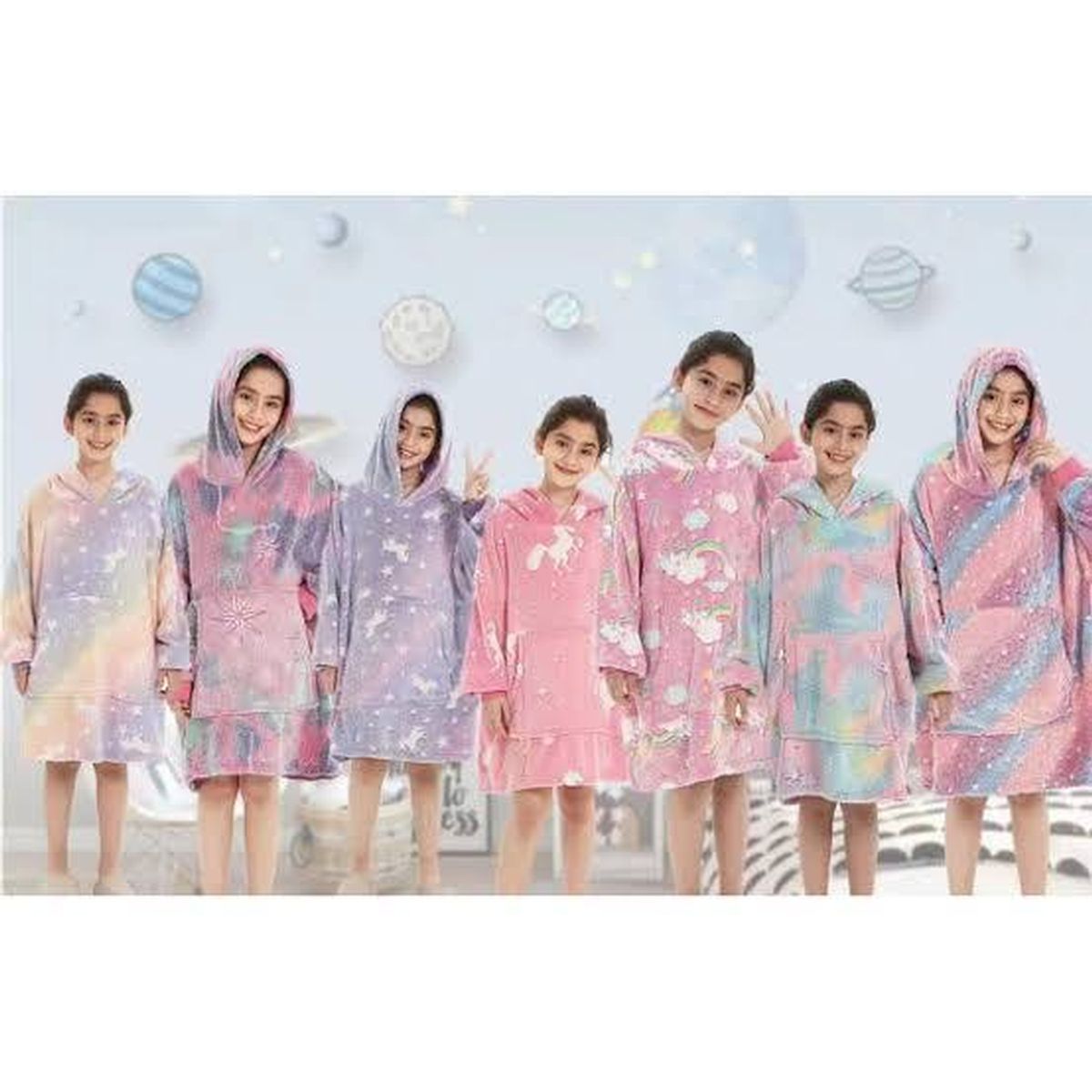 GENERICO - Sudadera Manta Con Capucha Para Niños