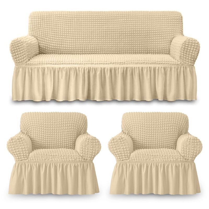 CASATUA - Funda Sofa Elastica Cubre Sillon Turco Juego 3+1+1