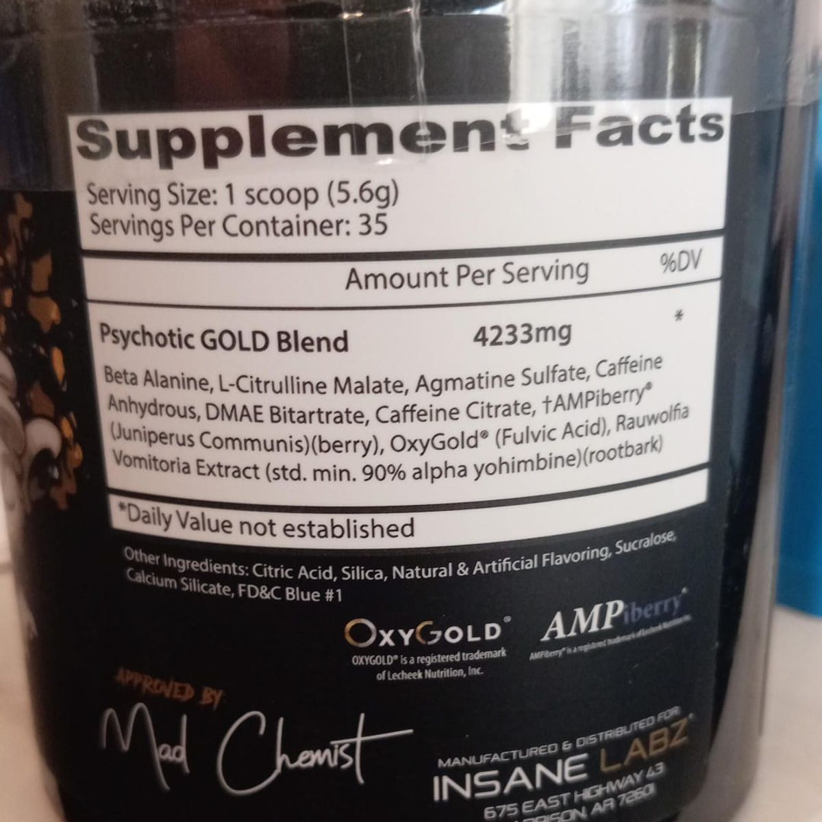 INSANE LABZ - PSYCHOTIC INSANE LABZ 35 SERV