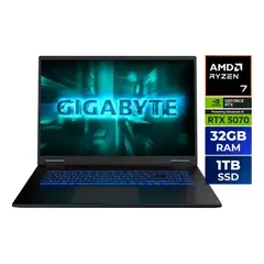 GIGABYTE - Notebook Gamer A18 18" AMD Ryzen 7 260 32GB RAM 1TB SSD GeForce RTX 5070 8GB WIN 11