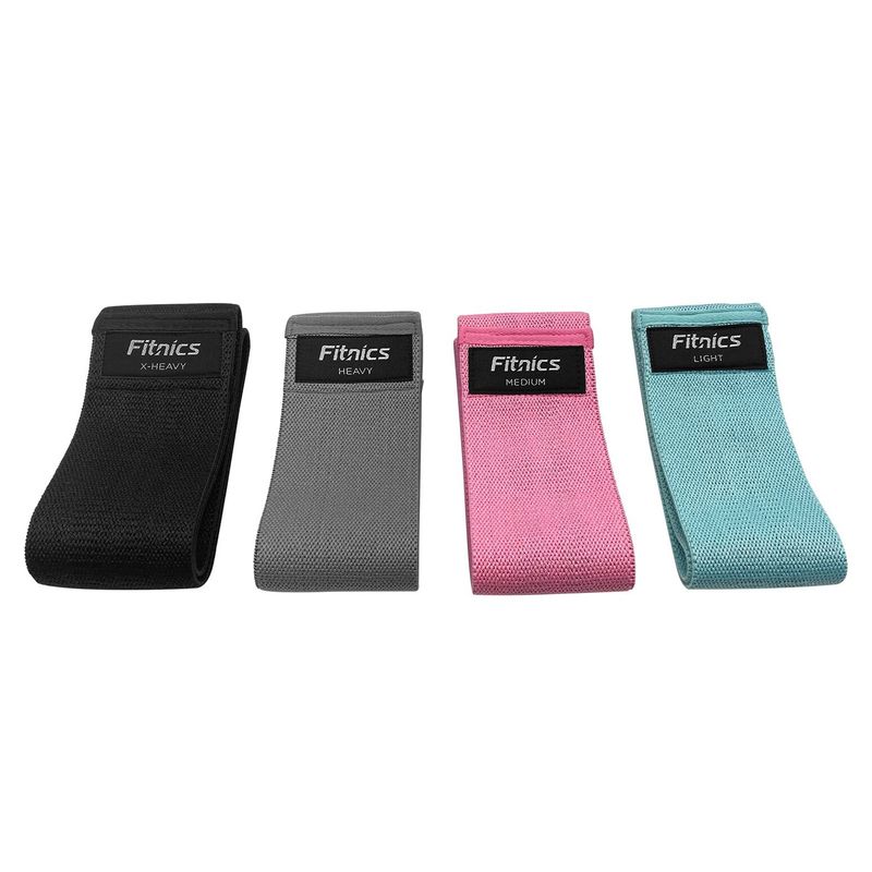 FITNICS - Bandas Resistencia Elasticas Tela Ejercicio Set 4