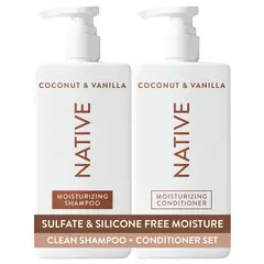 NATIVE - Set Shampoo y Acondicionador Coco Vainilla 500ml