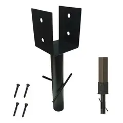 NEBLISUR - Base Para Pilar Madera 6x6 Cepillado(para Anclar)+tornillo