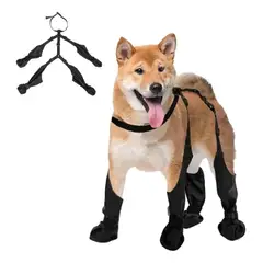 KUANGYE - Botas Impermeables Perro Antideslizante Lluvia Agua Talla L