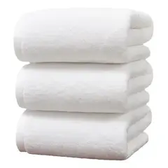 NUBETA - Toalla de baño blanco 140x70 cm