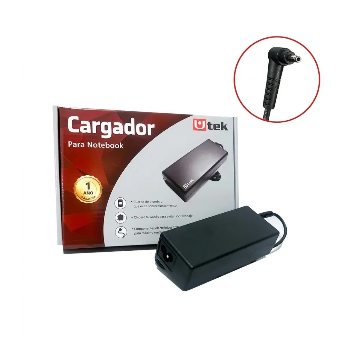 ASUS - Cargador para notebook Asus UT-AS652 19V 3.42A 65W conector 4.0x1.35mm