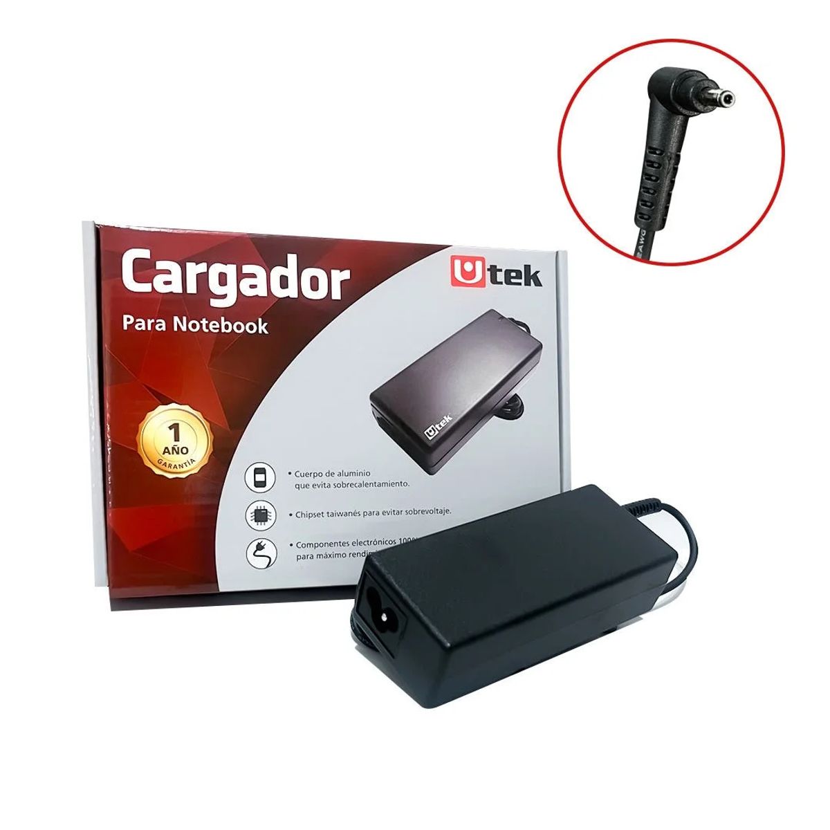 ASUS - Cargador para notebook Asus UT-AS652 19V 3.42A 65W conector 4.0x1.35mm