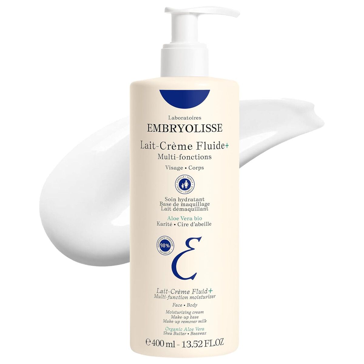 EMBRYOLISSE - Embryolisse Lait Creme Fluide 400ml Hidratante Cara 98Natural