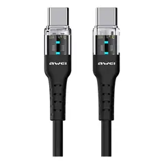 AWEI - Cable De Carga Rápida Cl-138t De Tipo C A Tipo C 60 W