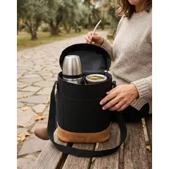 GENERICO - Bolso Matero Aura 32cm Para Termo de hasta 1.2 litros Con Separador para Yerba Mate