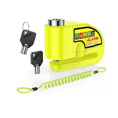 GENERICO - Candado para Disco de Freno con Alarma Sonora Sml Smart Modelo Amarillo
