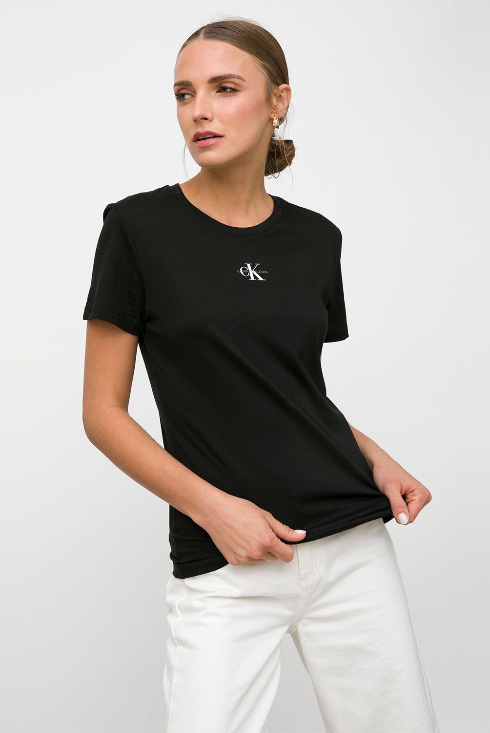 CALVIN KLEIN - Calvin Klein Polera Estampada Mujer