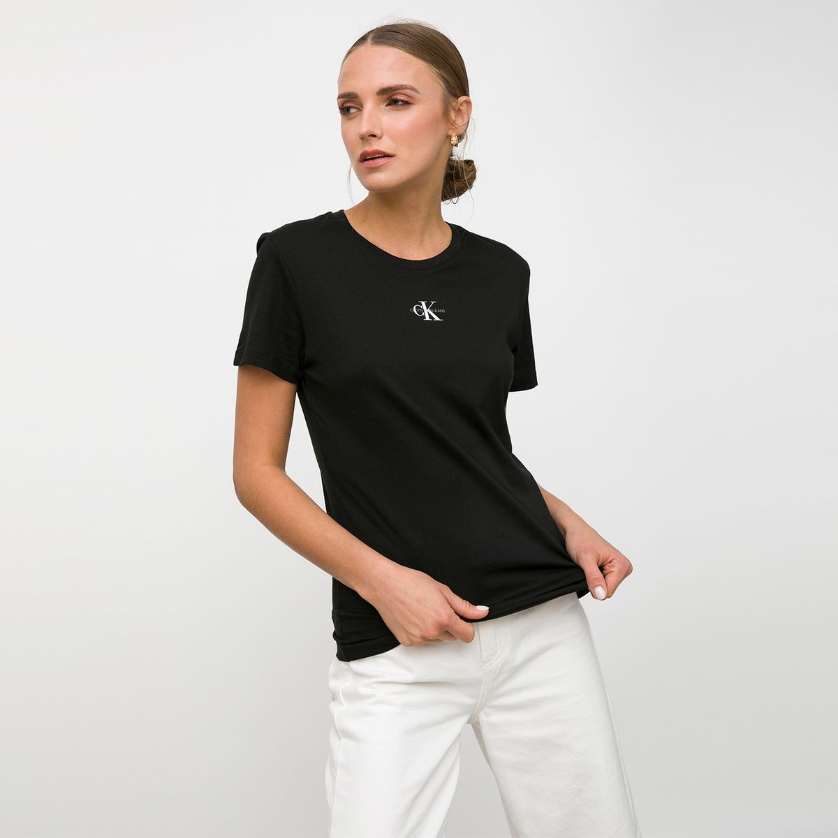 CALVIN KLEIN - Calvin Klein Polera Estampada Mujer