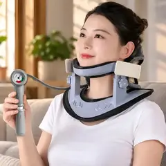 HOMEBRANDT - Collarin Cervical Ortopedico Traccion Neumatico Con Manometro