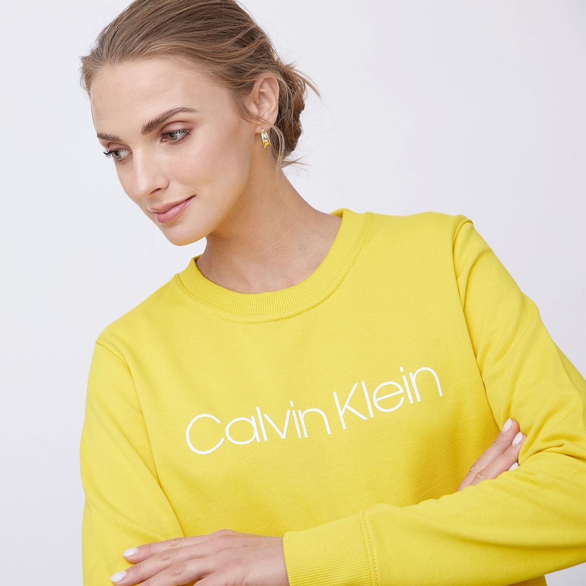 CALVIN KLEIN - Calvin Klein Polerón Algodón Mujer