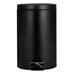 GENERICO - Papelera 8 Litros Elegante Con Pedal Basurero Oficina Baño Color Negro