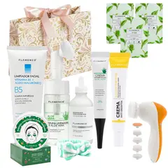 FLAMENCO - Kit Skincare Aloe Vera Limpiador Espuma Serum Mascarillas