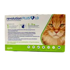 REVOLUTION - Pipeta PLUS 5 A 10 kg Antiparasitario Int/Ext