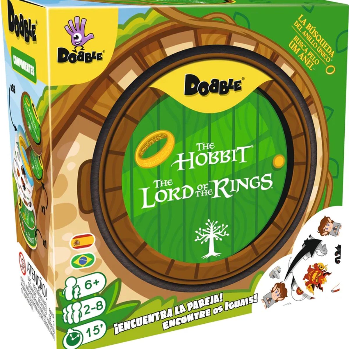 GENERICO - Juego de Cartas Dobble The Lord of the Rings