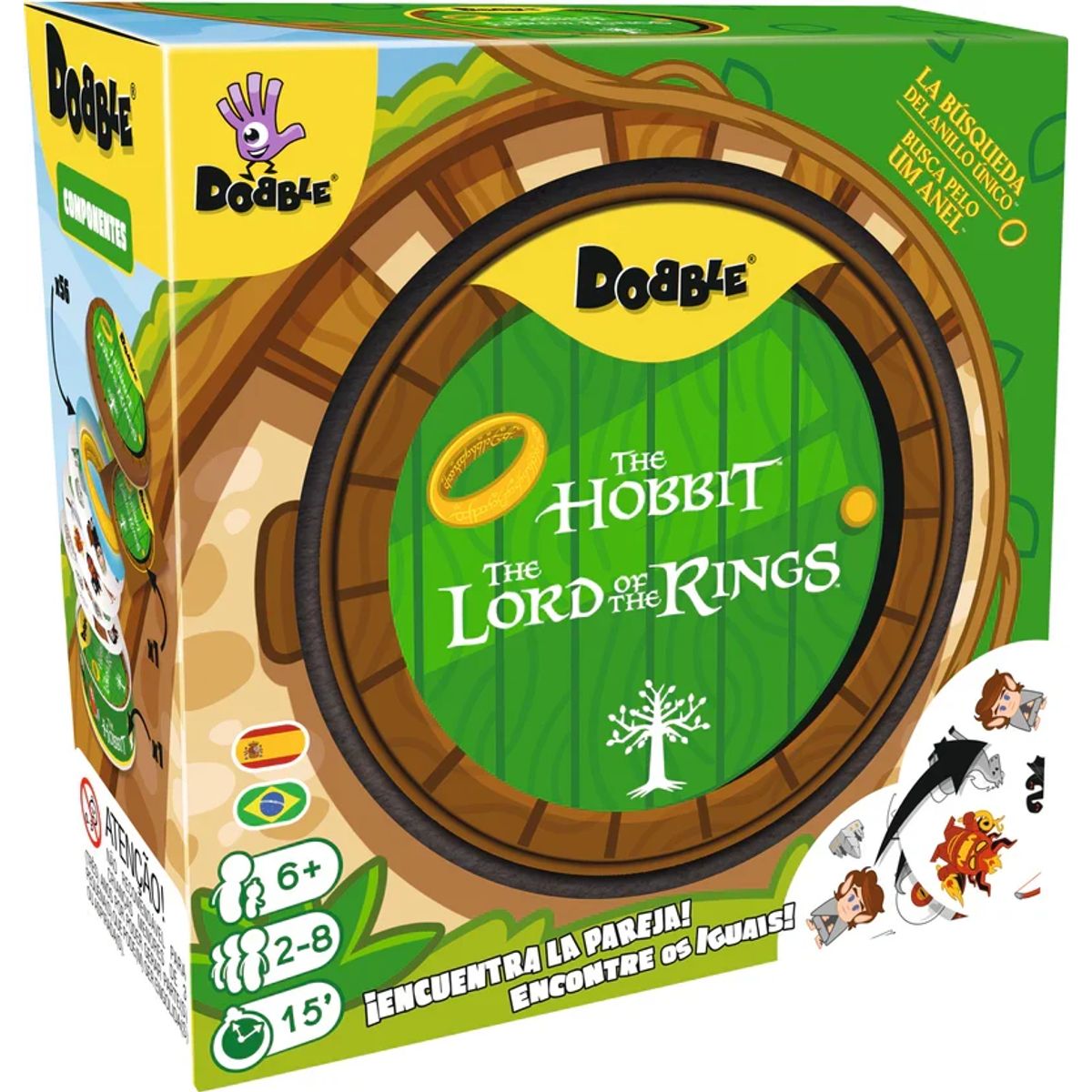 GENERICO - Juego de Cartas Dobble The Lord of the Rings