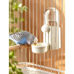 GENERICO - Bebedero Colgante para Aves con Depósito de Agua Visible, Cuenco Circular de Acceso