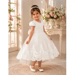 EL MUNDO DE ISA - Vestido bebe niña blanco para bautizos, confirmación, pajes matrimonio