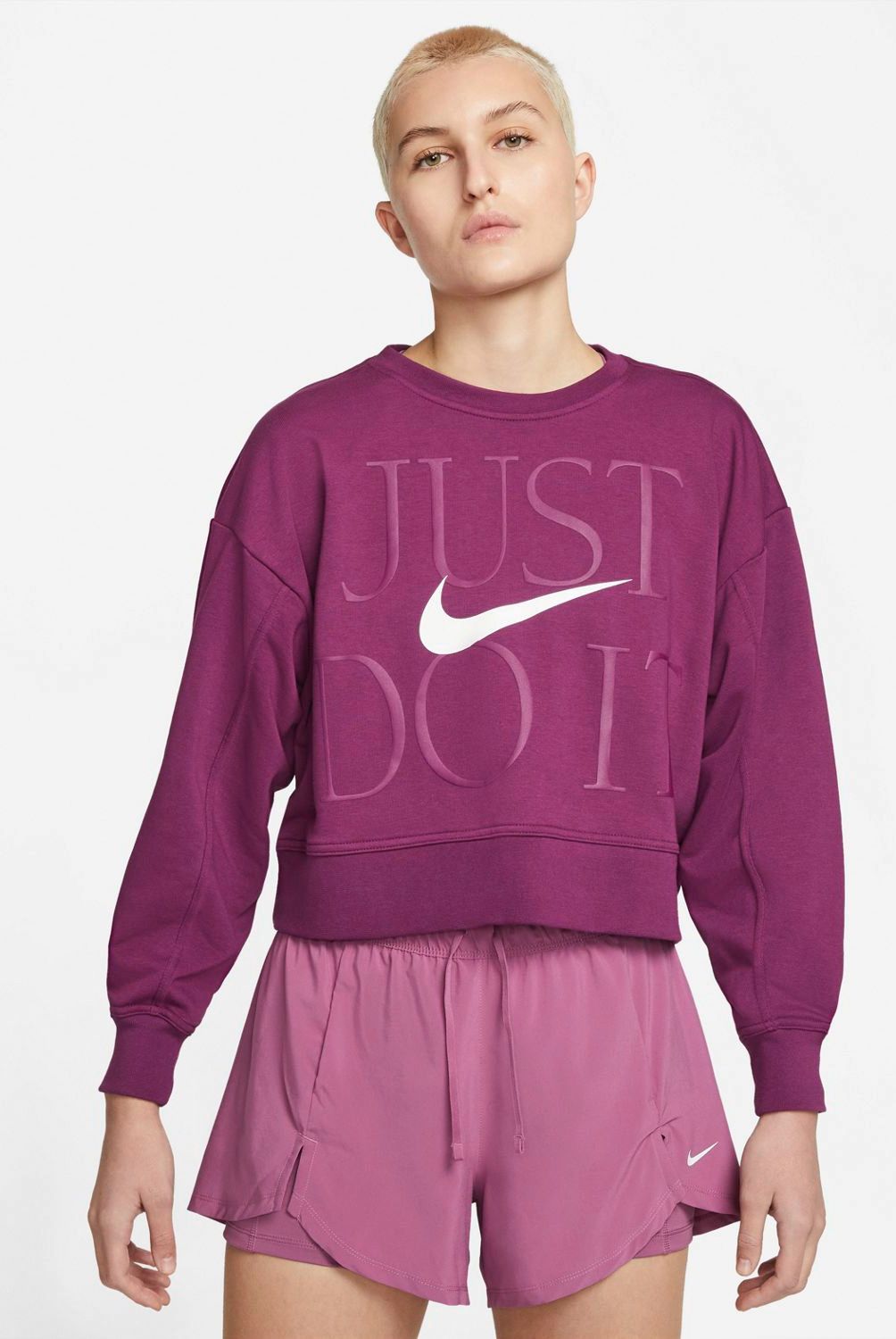 NIKE - Polerón Casual Manga Larga Algodón Mujer Nike