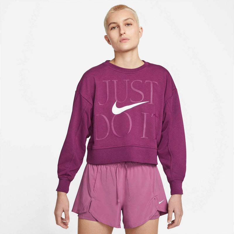 NIKE - Polerón Casual Manga Larga Algodón Mujer Nike