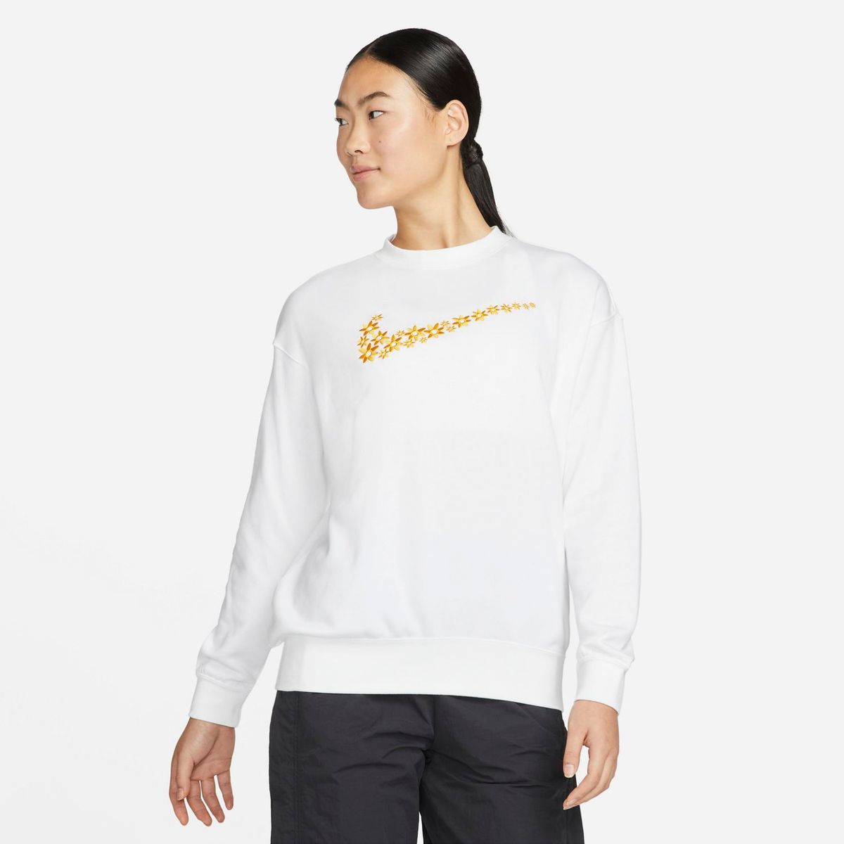 NIKE - Nike Poleron Casual Manga Larga Algodón Mujer