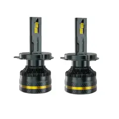 GENERICO - Luces Turbo Led Chip CSP H4 40.000lm con Canbus 12 - 24 Voltios