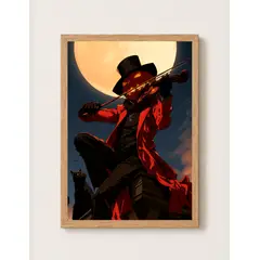 ELAB PROPIA - Cuadro Poster decorativo Halloween 1 Natural 30x40cm