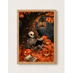 ELAB PROPIA - Cuadro Poster decorativo Halloween 2 Natural 30x40cm