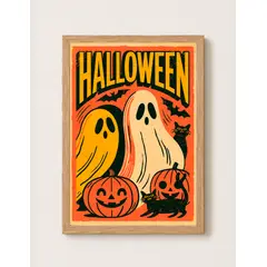 ELAB PROPIA - Cuadro Poster decorativo Halloween 4 Natural 30x40cm