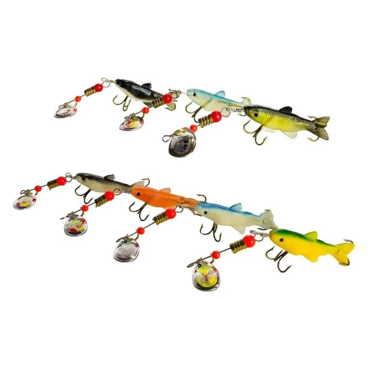 IMPORTCLICK - Pack 10 Señuelos Cebo Pesca Silicona Blando