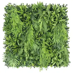 SIGNET - Jardín Vertical Artificial Techo Cleo 100x100 cm 1 m² Muro Verde UV Interior Exterior