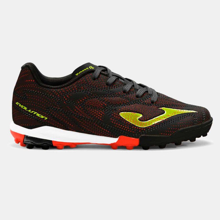 Zapatillas Futbolito Niños Evolution JR 2601 TURF negro