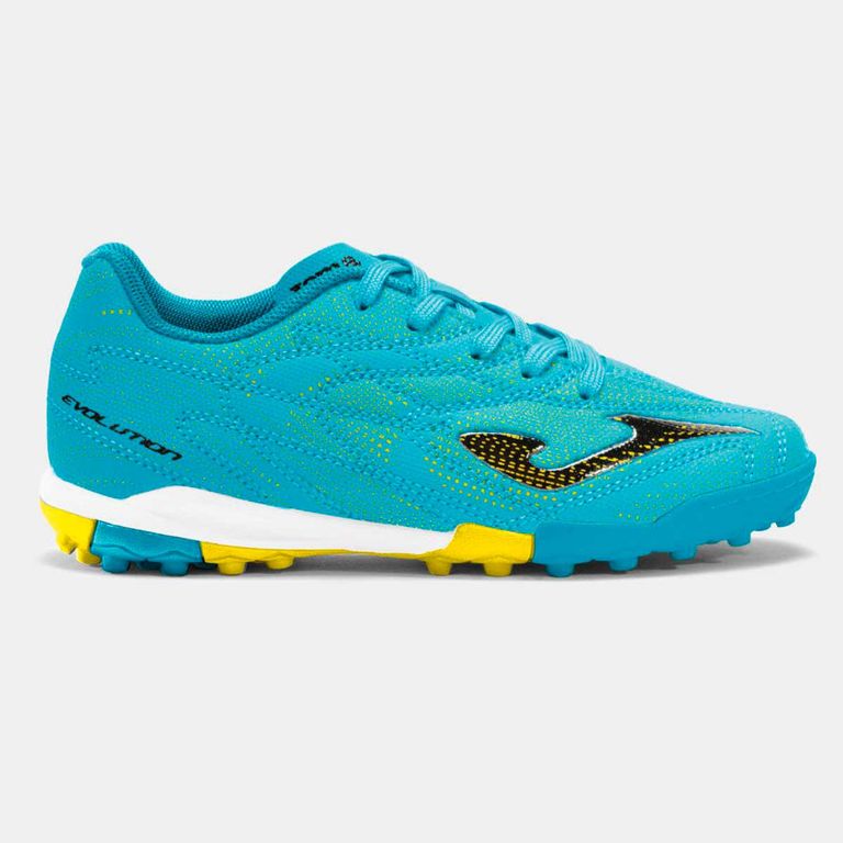 Zapatillas Futbolito Niños Evolution JR 2627 Turquesa