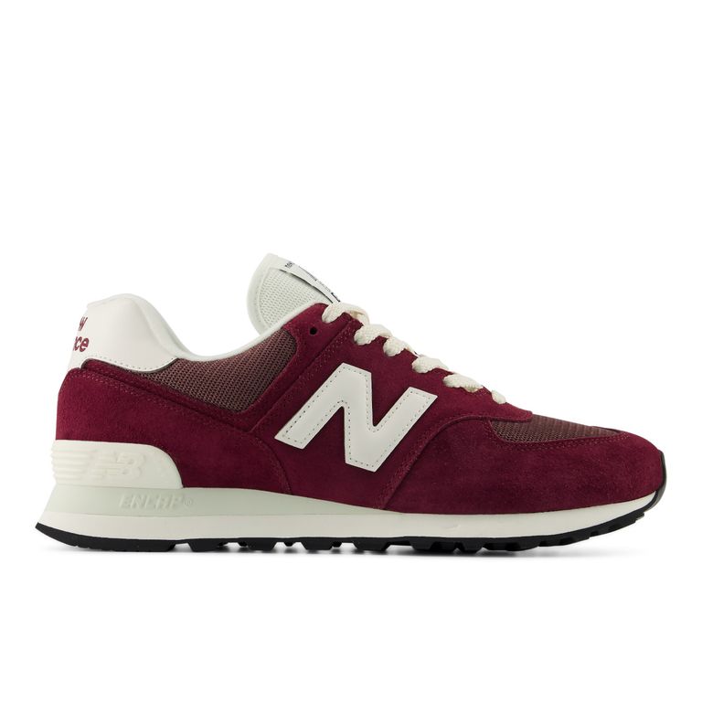 Zapatillas Urbanas Unisex 574 Burdeo/Blanca