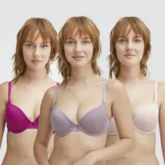 PALMERS - Pack De 3 Sostenes Soft Mujer