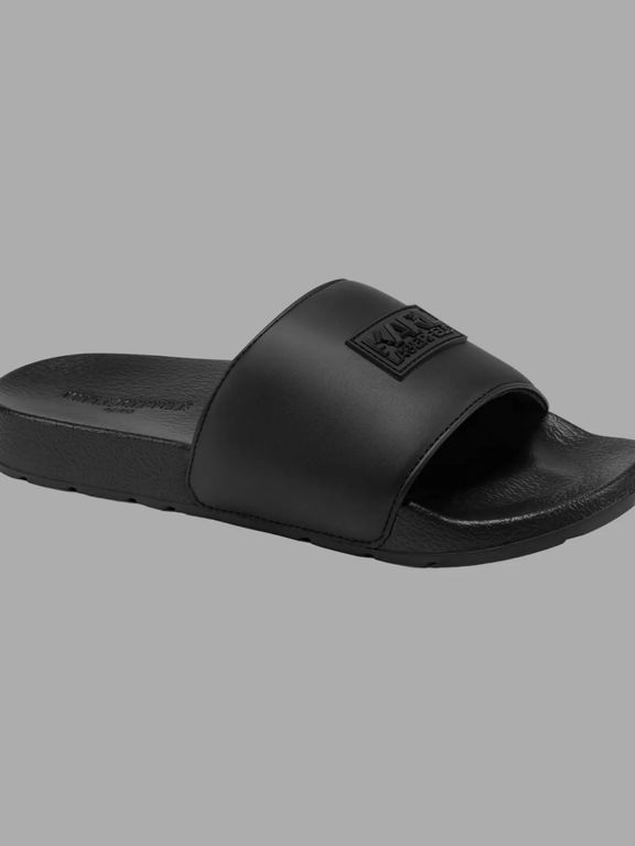 Sandalias slide tiras acolchadas Negro