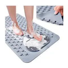 NIVOKA - Tapete Goma Antideslizante Piso De Ducha Tina Baño 50x80cm