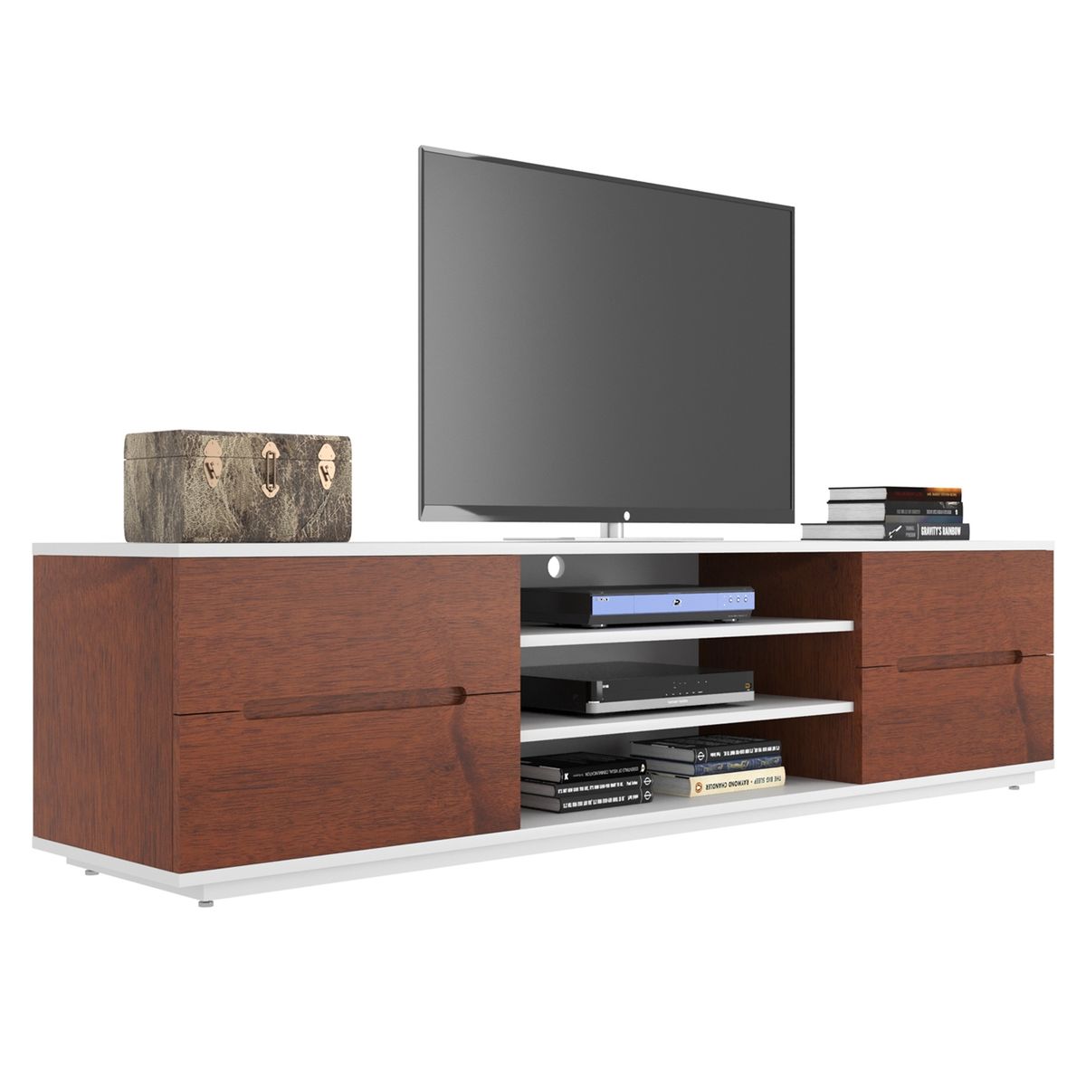 DI PORETTI - Rack Tv 60 Madrid 2 Puertas 200X45X50 Cm Di Poretti