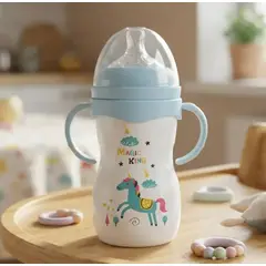 TEDMIMAK - Mamadera boca ancha 240 ml para niño