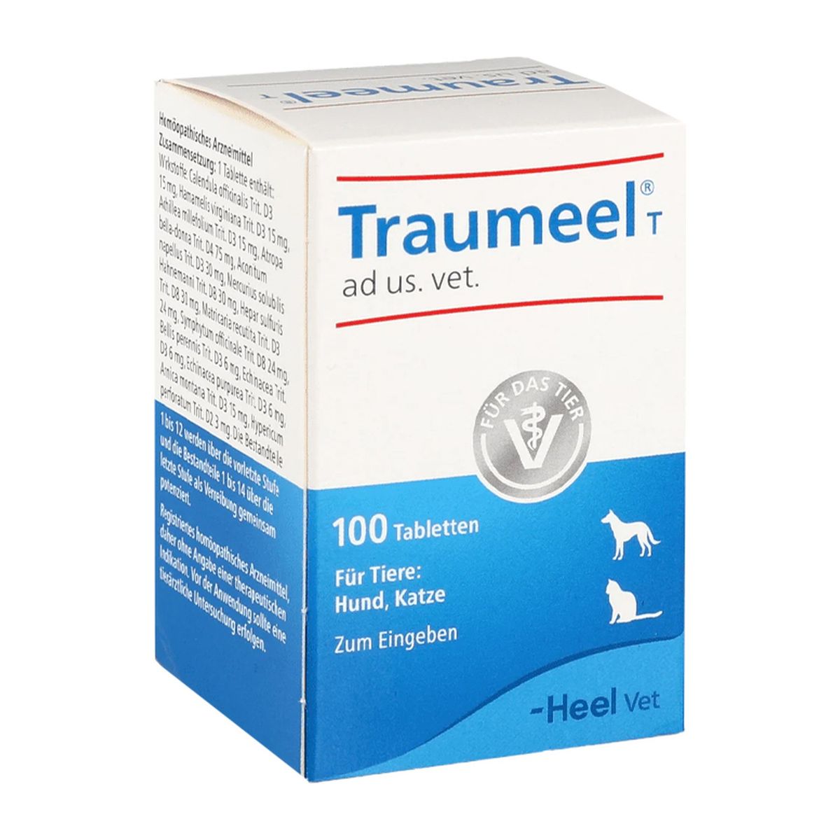 GENERICO - Heel Traumeel Vet 100 tabletas suplemento perros y gatos