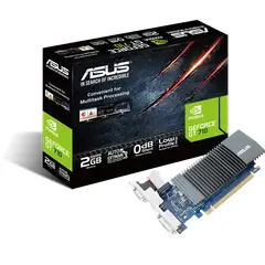 ASUS - Tarjeta de Video GeForce GT 710 2GB 64-Bit GDDR5 HDMI VGA DVI - GT710-SL-2GD5-BRK-EVO