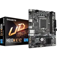 GIGABYTE - Tarjeta Madre H610M K V2 Intel LGA 1700 2 x DDR5 HDMI, DP, PCIe 4.0 - H610M K V2