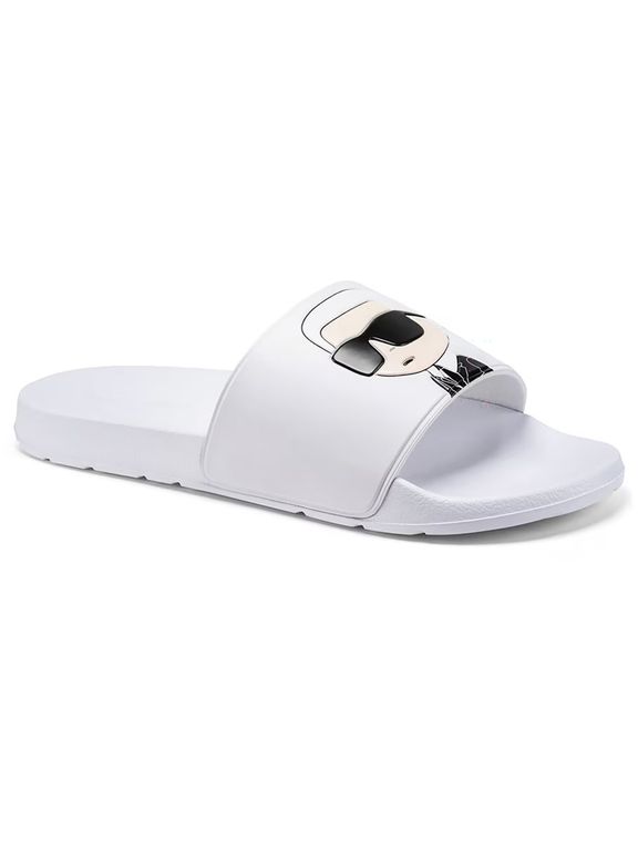 Sandalias slide gráfico de Karl Blanco