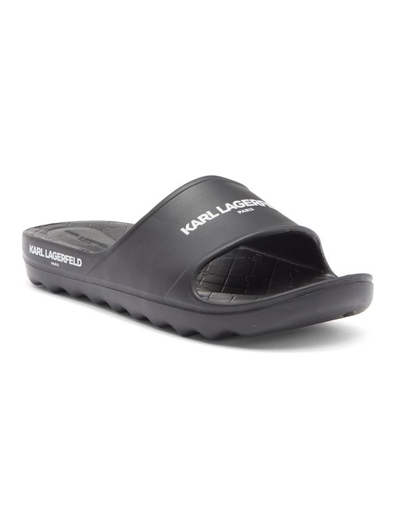 Sandalias eva con logo Negro