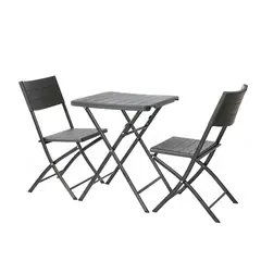 NORTHWEST - Juego Set Terraza Plegable 2 sillas+Mesa Café
