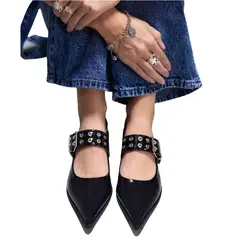 VATYERTY - Zapato Ballerina Mujer Burdeo